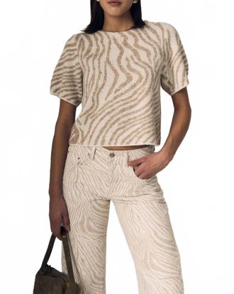 LE JEAN Lulu Sweater In Zebra