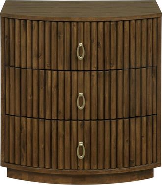 Linon Ciarra 3-Drawer Nightstand