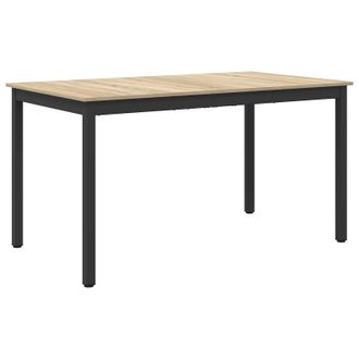 vidaXL Vidaxl Tavoli Da Pranzo 140 X 80 X 75 Cm Metallo Rettangolare