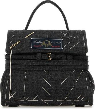 Moschino Dark Grey Fabric Handbag