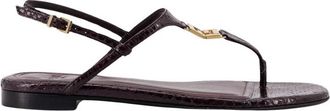 Fendi Fold Ayers Sandalen - Dames - Sandalen - Zwart - 38 1/2 EU - Schoenen