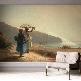 Tulup Carta Da Parati Autoadesiva - Fotomurale - Alta Qualit&agrave; - Per La Cucina - Camera Da Letto - Passeggiata Sul Mare 312x219 Cm