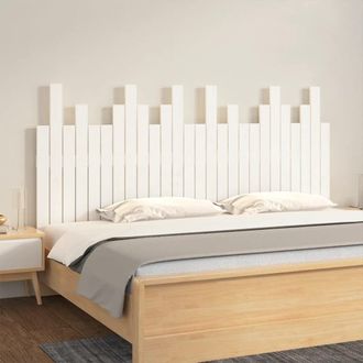 vidaXL Vidaxl - Cabecero De Cama De Pared Madera Maciza Pino Blanco 166x3x80 Cm