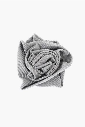 Corneliani Rose Design Silk Brooch size Unica