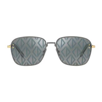 Dior CD DIAMOND S4U Blue Mirror Logo Rectangular Mens Sunglasses DM40091U 12X 55