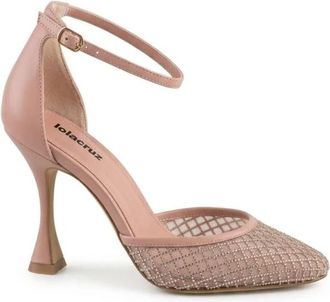 Lola Cruz Decollet&eacute;s met Ronde Neus - Dames - Pumps - Beige - 38 EU - Leer - Schoenen