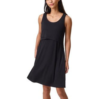 Kindred Bravely Penelope Crossover Nursing Dress in Black at Nordstrom, Size X-Large