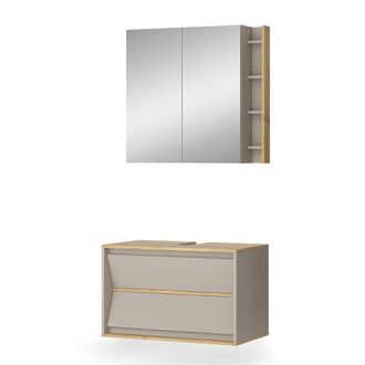 Vicco Conjunto De Muebles De Ba&ntilde;o Edelin, Cachemira, 2 Piezas, Vicco