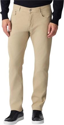 Brooks Brothers Stretch Katoen 5-Pocket Broek - Heren - Chinos - Beige - W34 - Katoen - Broeken