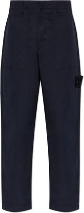 Stone Island Loose-fit Broek - Heren - Wijde Broeken - Blauw - W30 - Katoen - Broeken