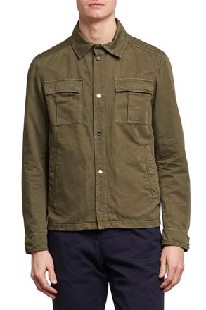 Herno Cotton-Linen Overshirt Jacket - Green