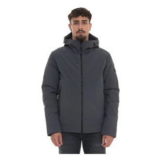 Peuterey Loge SRT 01 Short Jacket - Heren - Winterjassen - Grijs - 2XL - Leer - Jassen