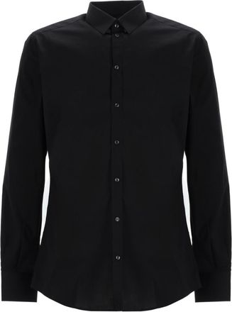 Dolce & Gabbana Black Slim Solid Shirt