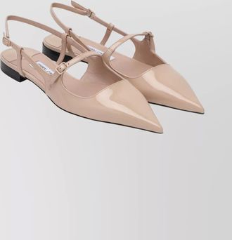 Jimmy Choo London scarpa didi flat nude in patent leather