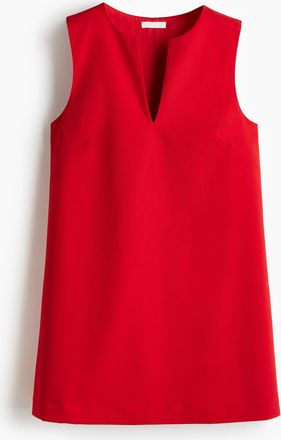 H&M Etuikleid aus Twill - Red