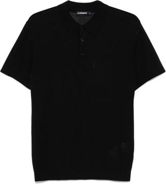 J.Lindeberg Zwarte poloshirt met korte mouwen - Heren - Polos - Zwart - 2XL - Tops