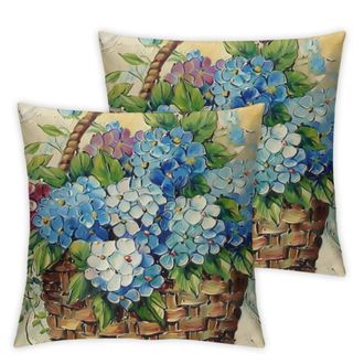 OEM Juego De Cojines Decorativos Con Decoraci&oacute;n Floral (2 Piezas), Nuestra Vida, Disfruta De Las Peque&ntilde;as Alegr&iacute;as De La Vida, Cojines Blancos Para Sof&aacute;