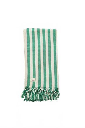 Bohemia Design Brighton Stripe Summer Hammam Towel In Green