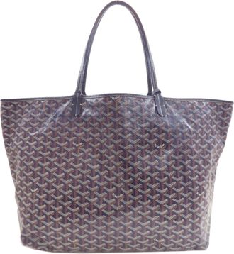 Goyard Navy Coated Canvas Tote Bag (Pre-Owned)