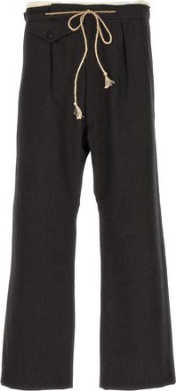 Maison Margiela Dark Brown Straight Pants