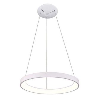 Trade Shop Lampadario Pendente Led 60 Watt Cct Lampada Sospensione Circolare 78cm Luci 230v - Bianco - Trade Shop Traesio