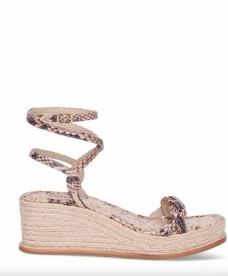 Paige Womens Joanna Wedge Sandal In Tan Multi