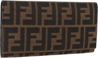 Fendi Pre-owned Wallets, female, Brown, Size: ONE SIZE Pre-owned Long Wallet