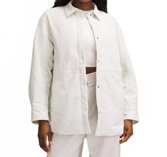 lululemon Insulated Utility Shirt Jacket In Bone