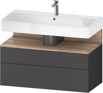 Duravit Qatego Mueble Bajo Lavabo, 1 Extra&iacute;ble Y 1 Caj&oacute;n, - Duravit