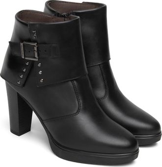 Nero Giardini Platform Cuff Bootie in Black at Nordstrom, Size 38