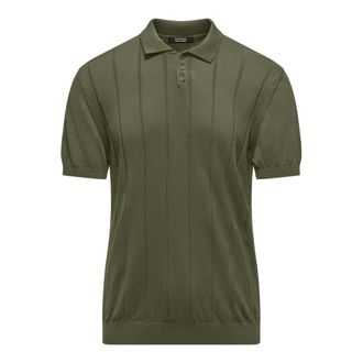Bomboogie Su&eacute;ter de algod&oacute;n con cuello ancho de canal&eacute; - Knitwear - Hombre - Verde - L