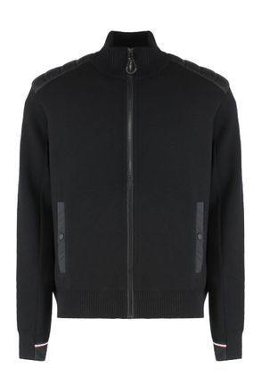 Moncler Padded Cardigan In Wool