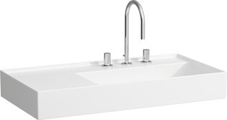 Laufen Laufen - Kartell Lavabo, Bajo Encimera, Repisa Izquierda, 1 Agujero