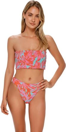 Swim Systems Kali Tube Bikini Swimsuit Top in Palm Daze Rib at Nordstrom, Size Xx-Large