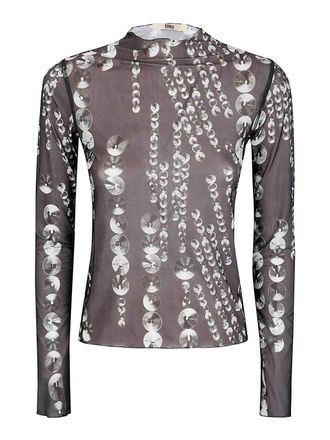 Charlotte Knowles Thin Jersey Top With Sport Finishings