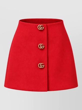 Gucci wool a-line skirt