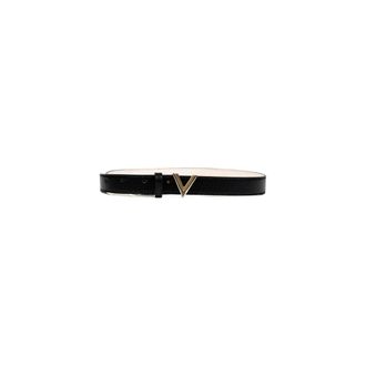 Valentino Belts, female, Black, Size: ONE SIZE Elegant Polyurethane Belt with Sleek Design