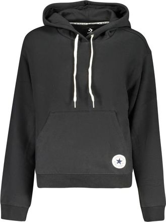Converse Chuck Taylor Patch Pullover Hoodie - Dames - Sweatshirts & Hoodies - Zwart - Maat: M Katoen