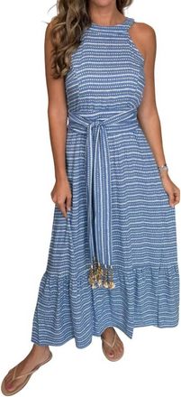 Skemo Destin Singlet Long Dress In Blue