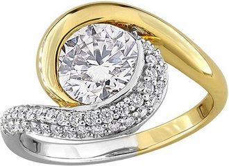 Rina Limor Silver 1.88 Ct. Tw. Created White Moissanite Swirl Ring