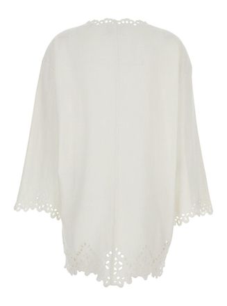 Isabel Marant Womens Dress Sherazade White Cotton Swimwear Sea Clothing