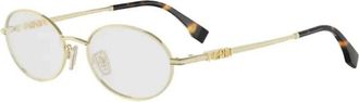 Fendi Glasses, female, Yellow, Size: 52 MM Eyeglasses