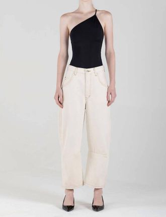 &Eacute;tica Quinn Relaxed Barrel Jeans In Parchment