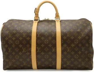 Louis Vuitton Vintage, unisex, Bruin, ONE Size, Pre-owned Monogram Boston Bag