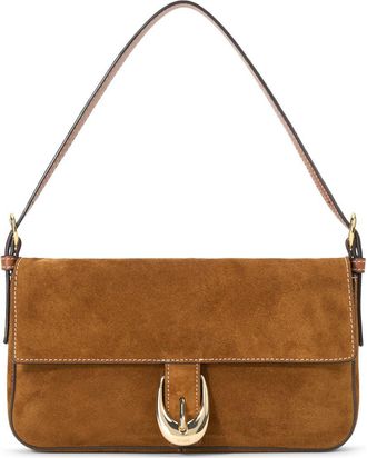 Staud Harlow Suede Shoulder Bag in Tan at Nordstrom