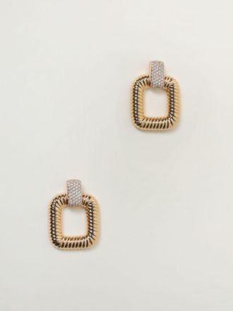 Self Portrait Orecchini Self-Portrait in ottone con strass