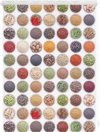 Lichtblick Original Seitenzugrollo »Klemmfix Motiv Gewürze« Lichtschutz ohne Bohren freihängend bedruckt