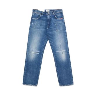 Amish Straight Jeans, male, Blue, Size: W34 James Straight Jeans