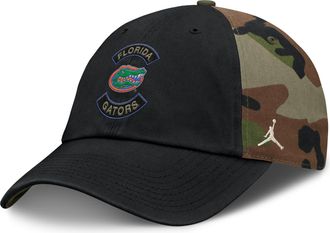 Nike Florida 2025 Military Appreciation Club Nike Mens College Adjustable Hat in Green | JC1H0E2GUFN-C8U