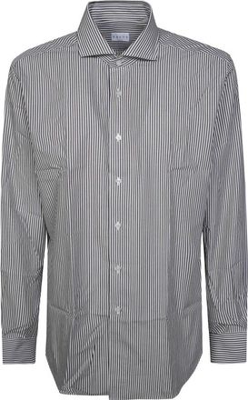 Xacus Camicia Classica Pari Pari Largo - Heren - Overhemden - Bruin - Maat: L Katoen